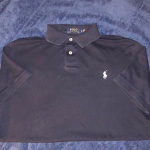 Custom-Fit Navy Blue Polo